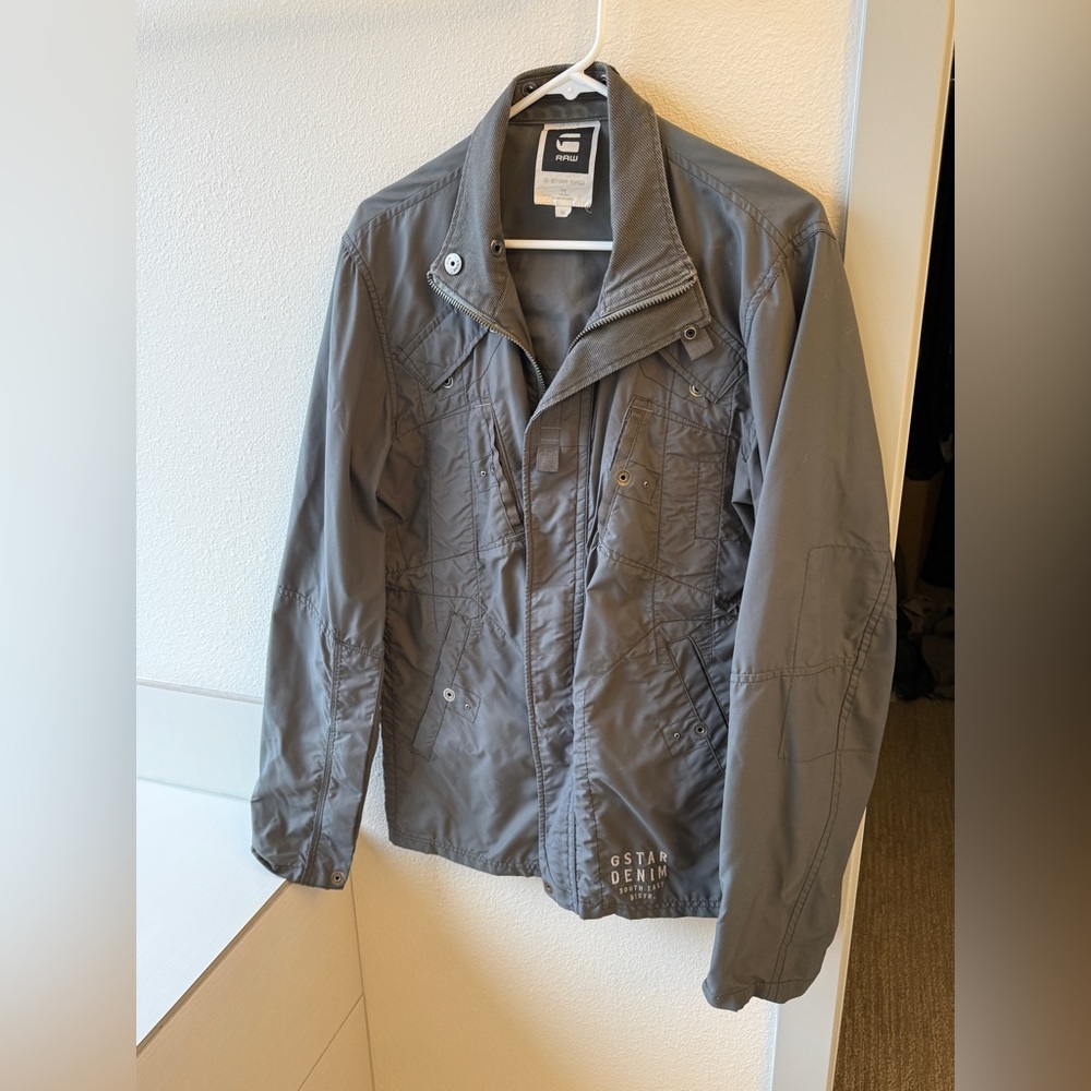 Vintage G-Star Men's Charcoal Jacket